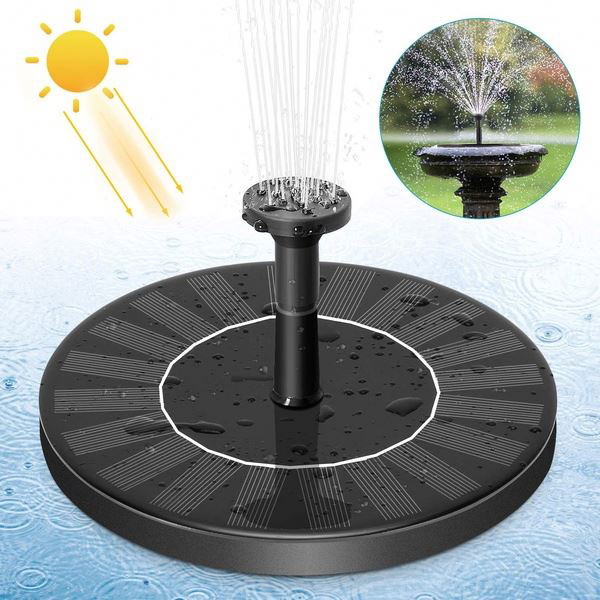 Solar powered fountain pump