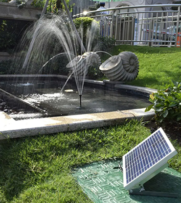 Solar pond pump