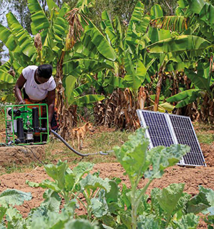 Solar powered water pump