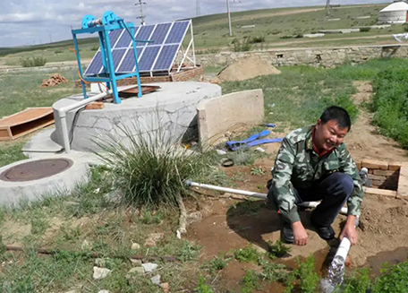 Solar water pump installation