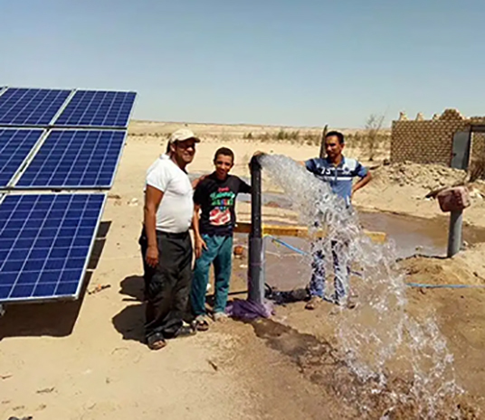 Solar water pumps for agriculture