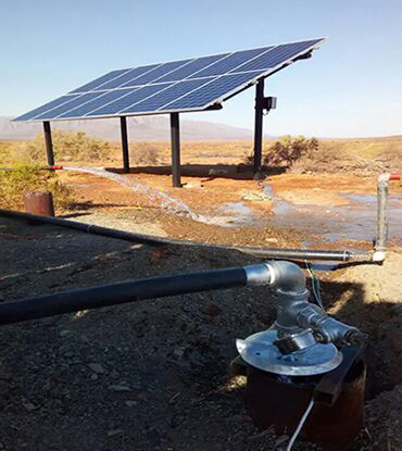 Solar water pumps for wells